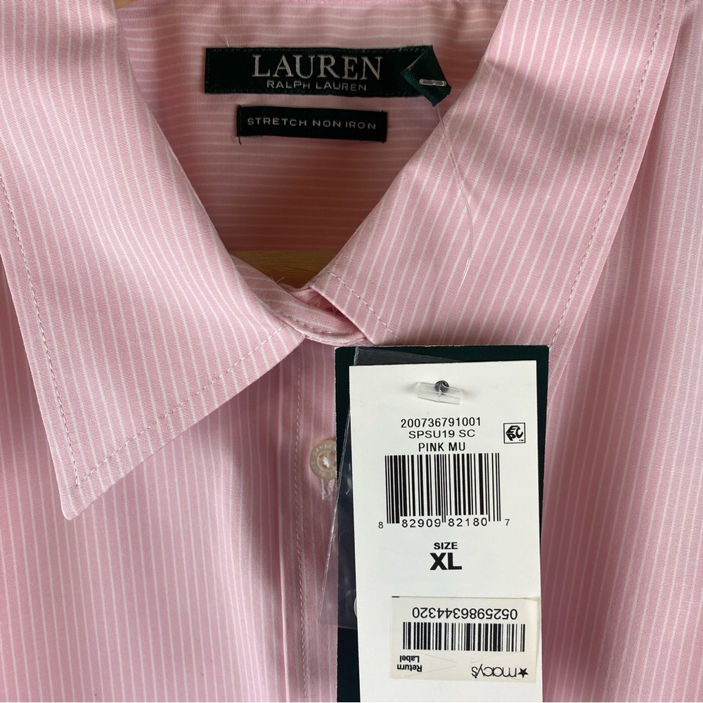Lauren Ralph Lauren Women's 3/4 Sleeve Button up Cotton non-iron Size XL NWT - Picture 6 of 8